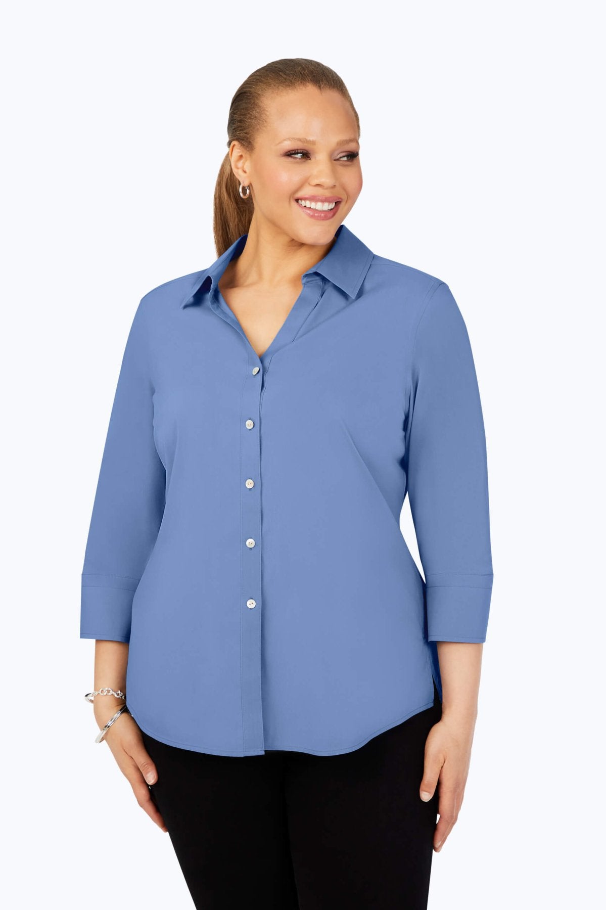 Mary Plus Stretch No Iron Shirt