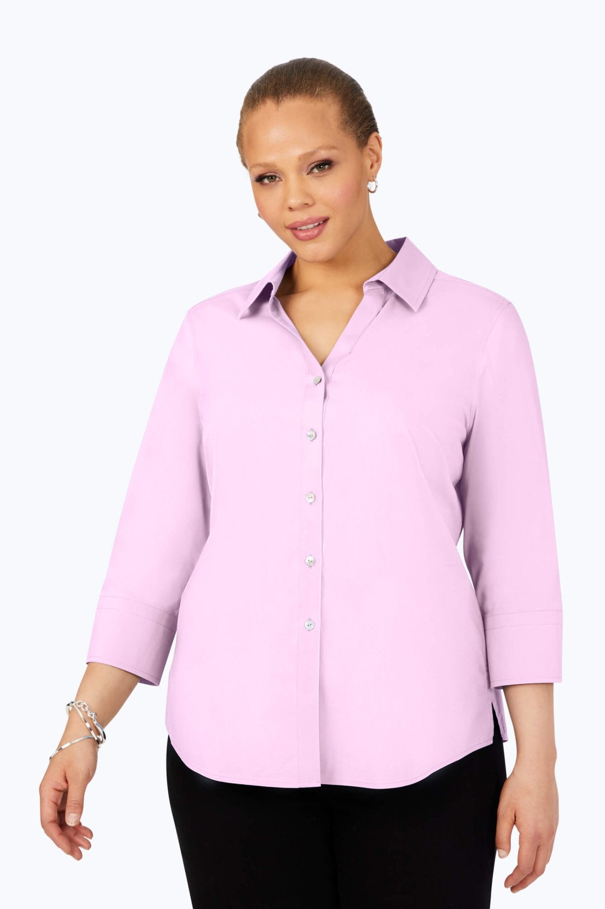 Mary Plus Stretch No Iron Shirt