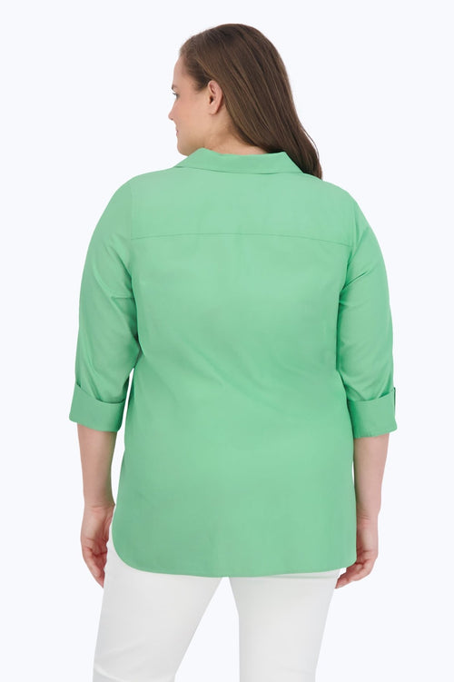 Pandora Plus Essential Pinpoint Non-Iron Tunic- Foxcroft