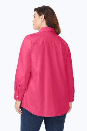 Cici Plus Pinpoint Non-Iron Tunic