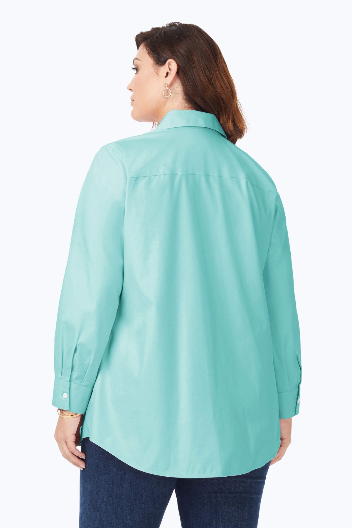 Cici Plus Pinpoint Non-Iron Tunic