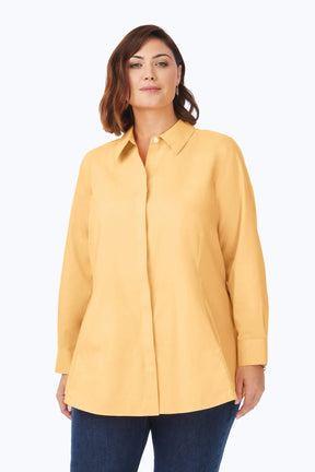 Cici Plus Pinpoint Non-Iron Tunic