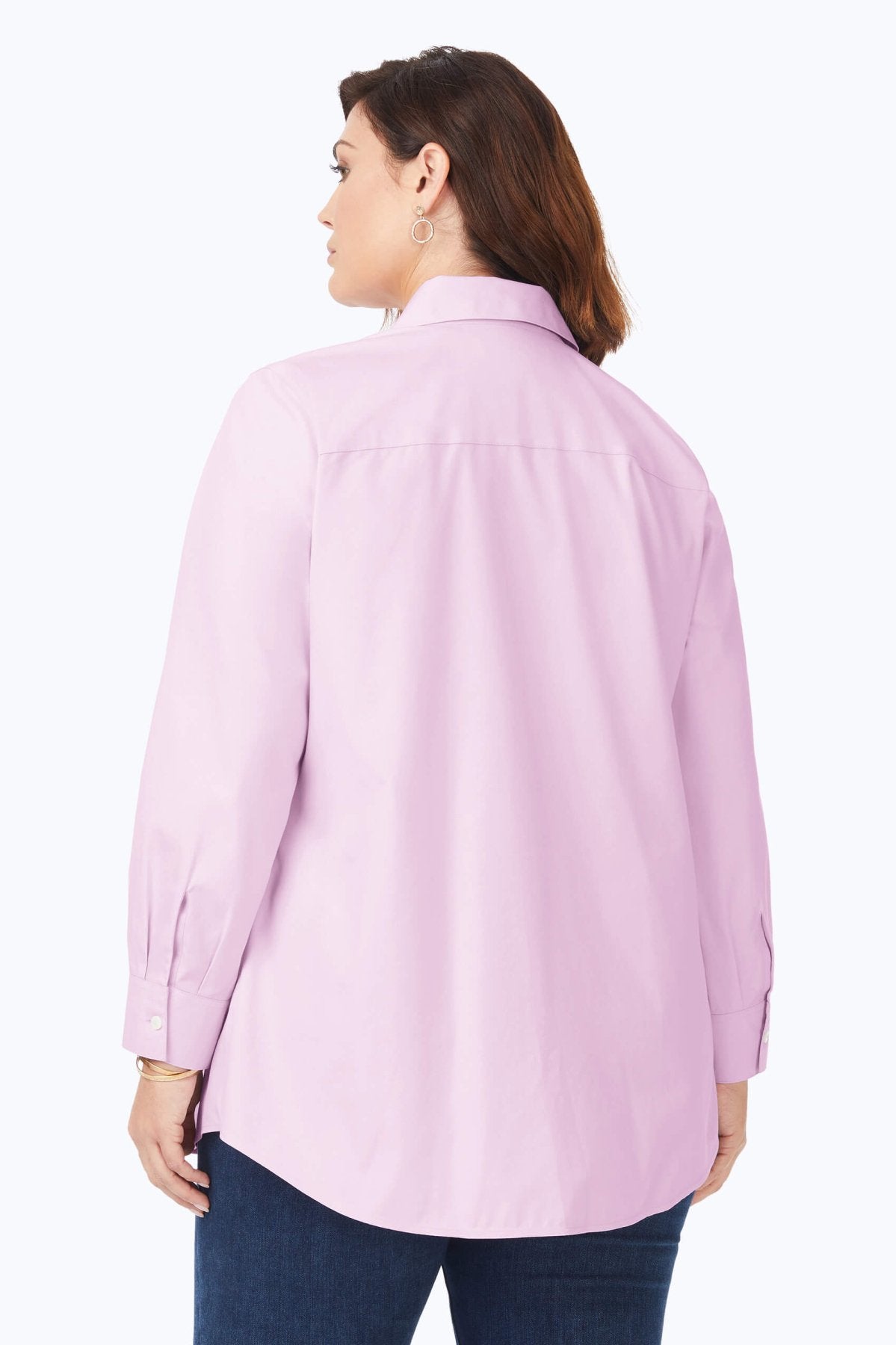 Cici Plus Pinpoint Non-Iron Tunic