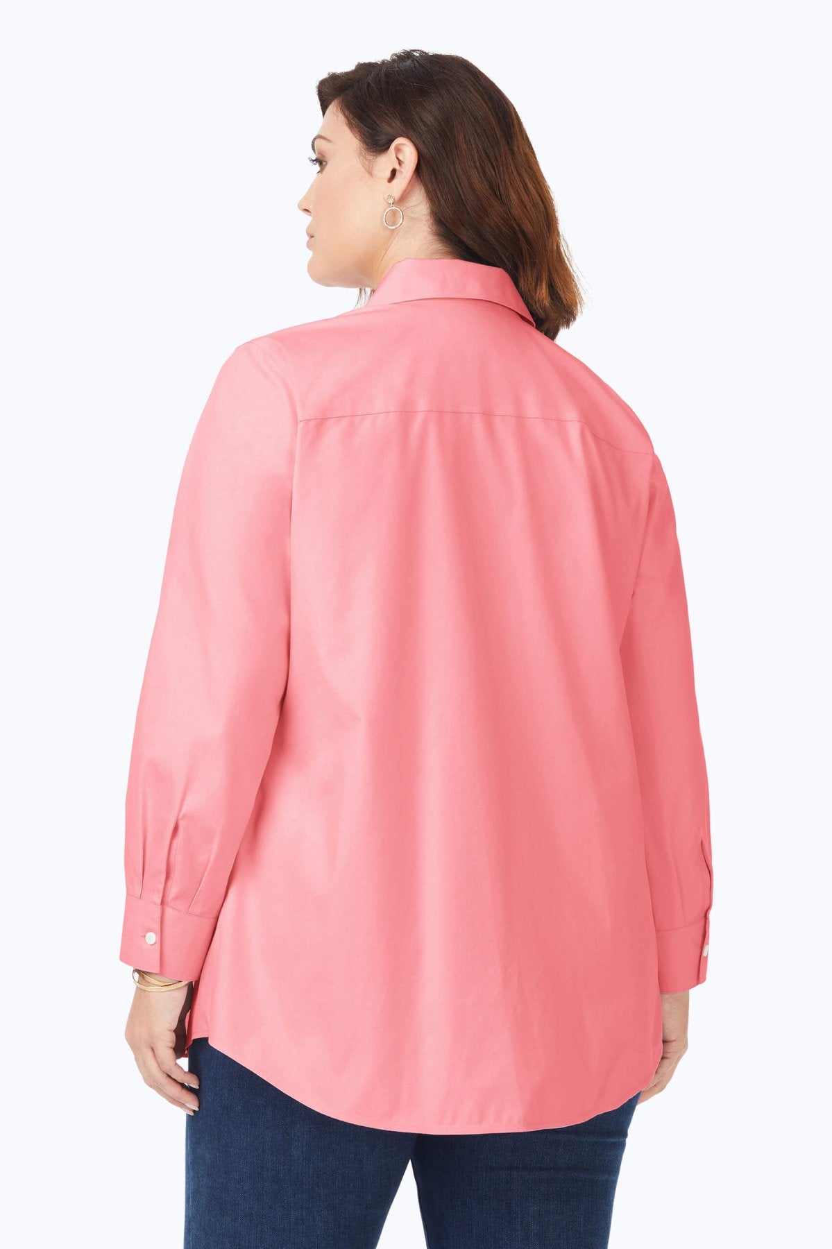 Cici Plus Pinpoint Non-Iron Tunic