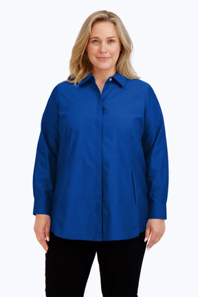 Cici Plus Pinpoint Non-Iron Tunic