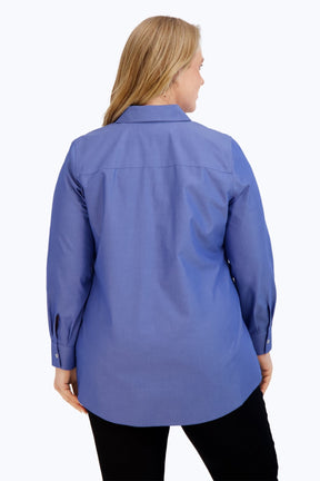 Cici Plus Essential Pinpoint No Iron Tunic