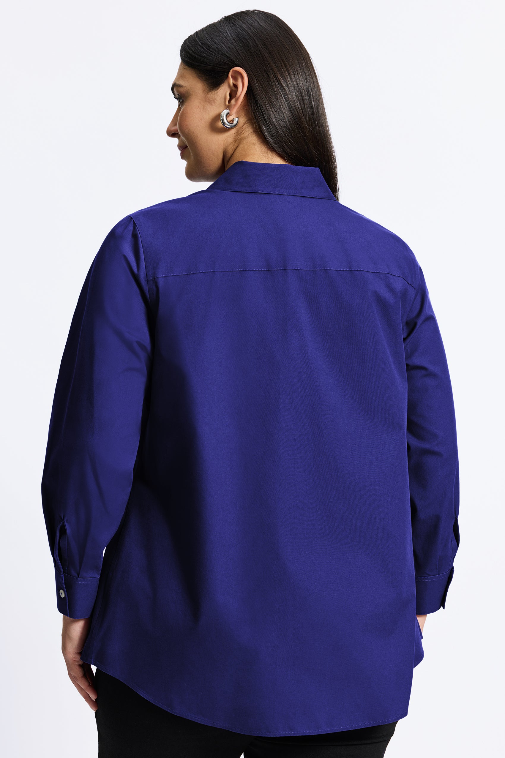 Cici Plus Essential Pinpoint No Iron Tunic