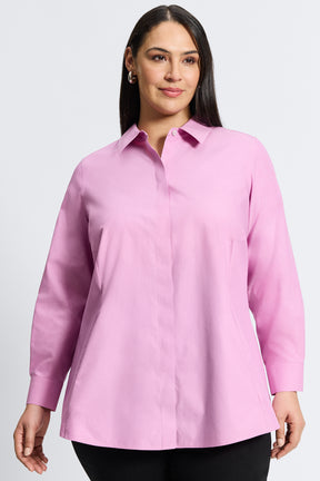 Cici Plus Essential Pinpoint No Iron Tunic