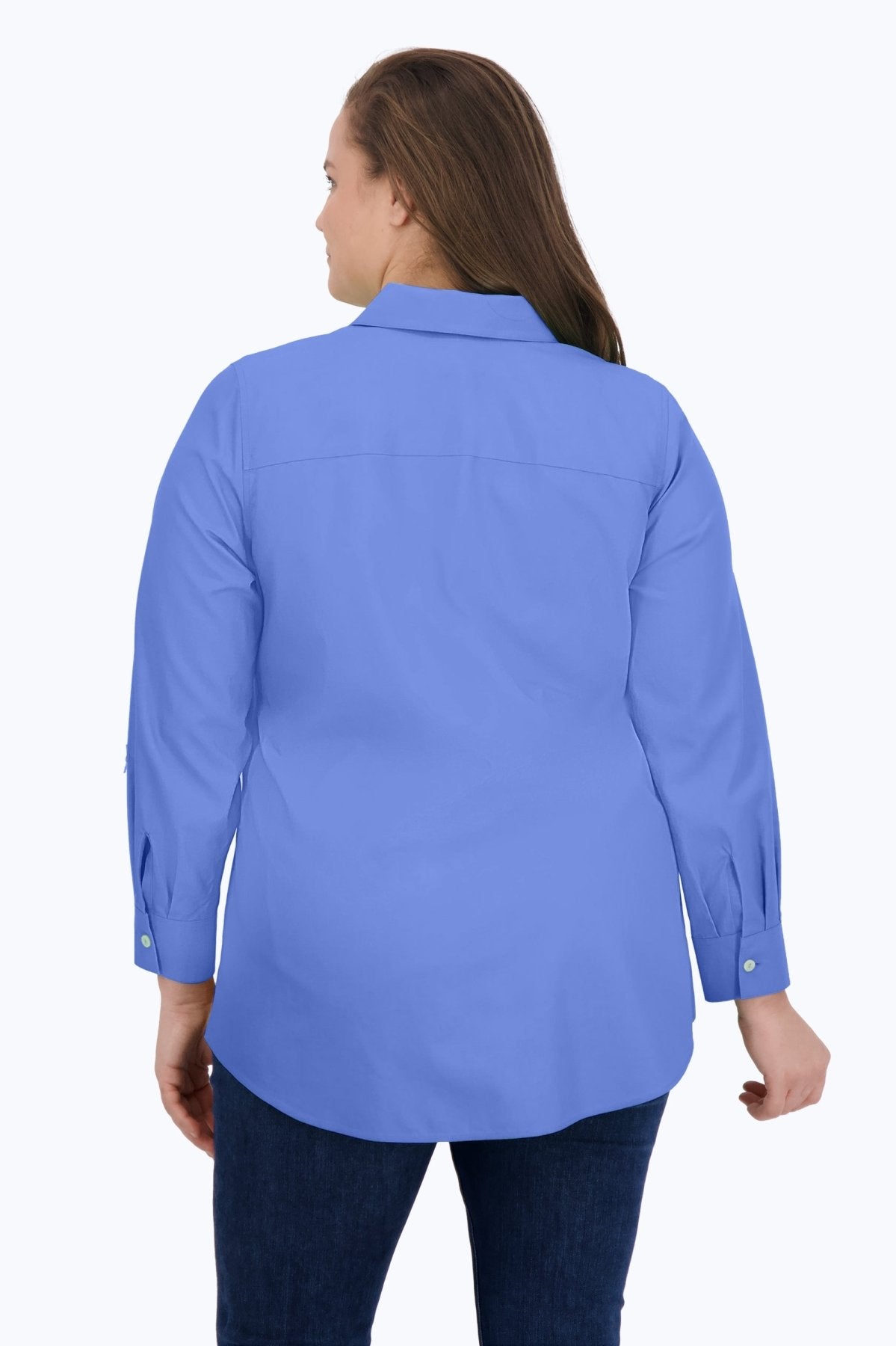 Cici Plus Essential Pinpoint No Iron Tunic