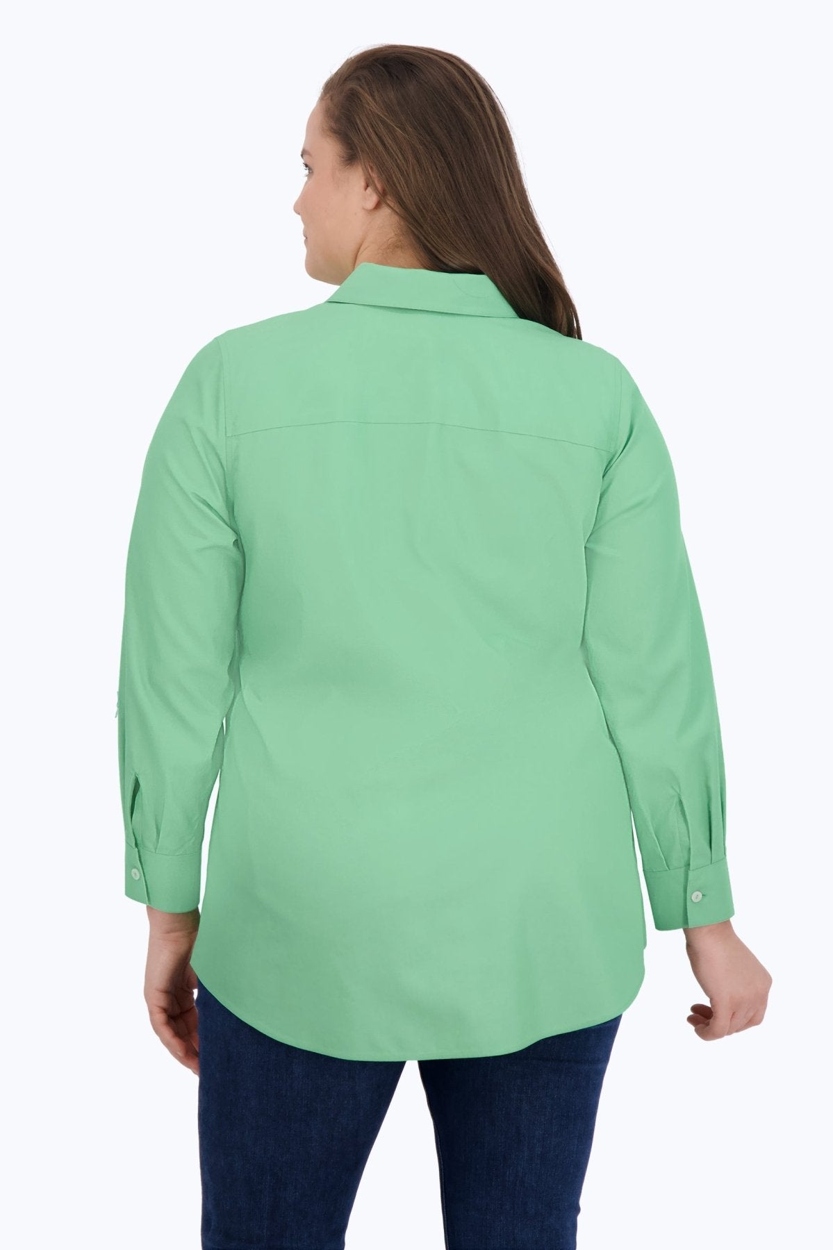 Cici Plus Essential Pinpoint No Iron Tunic