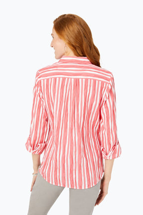 Hampton Beach Stripe Crinkle Shirt