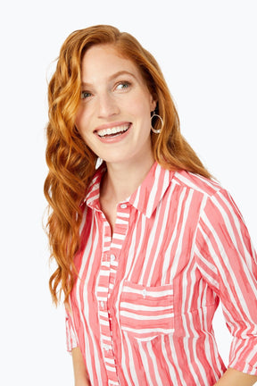 Hampton Beach Stripe Crinkle Shirt