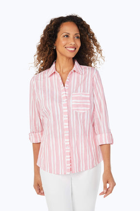 Hampton Beach Stripe Crinkle Shirt