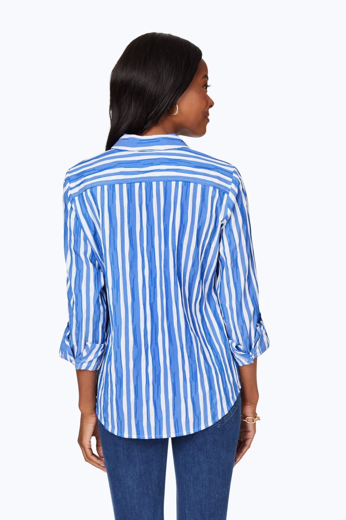 Hampton Beach Stripe Crinkle Shirt