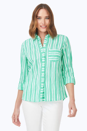 Hampton Beach Stripe Crinkle Shirt