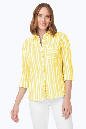 Hampton Beach Stripe Crinkle Shirt