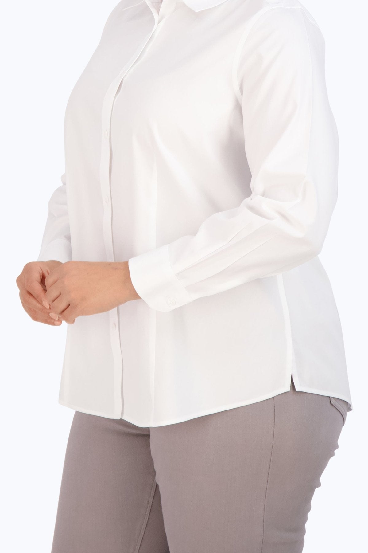 Dianna Plus Essential Pinpoint Non-Iron Shirt