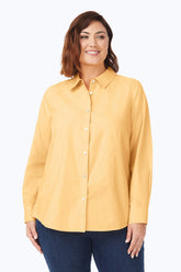Dianna Plus Essential Pinpoint Non-Iron Shirt #color_warm sun