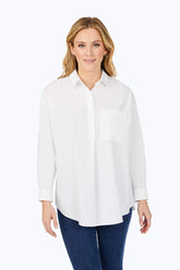 Lacey Stretch Non-Iron Pullover Tunic #color_white
