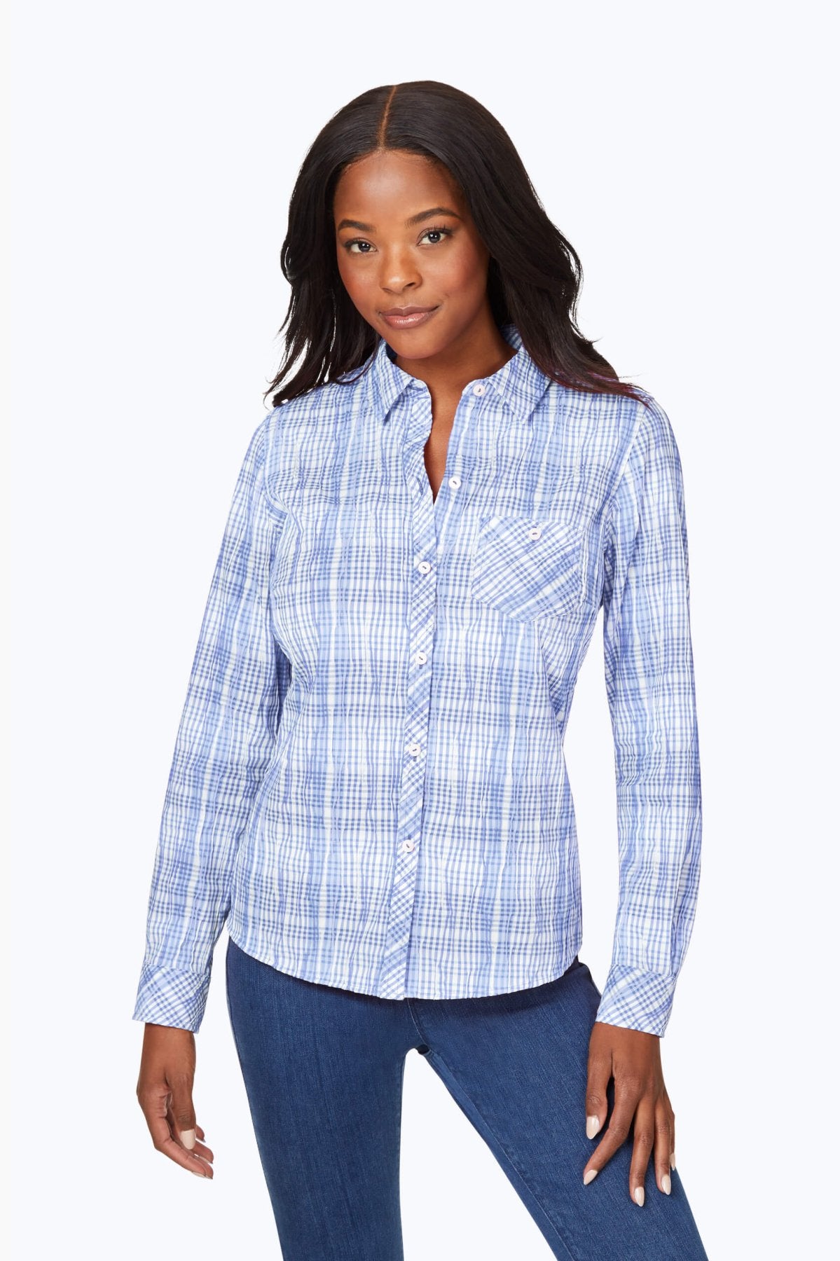 Hampton Purely Plaid Crinkle Shirt