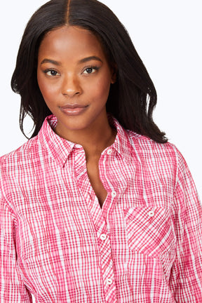 Hampton Purely Plaid Crinkle Shirt