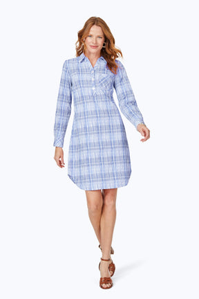 Delaney Purely Plaid Crinkle Dress