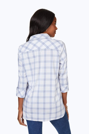 Pandora No Iron Breezy Plaid Tunic