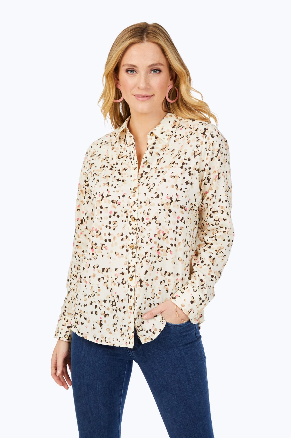 Davis Layered Dot Long Sleeve Shirt