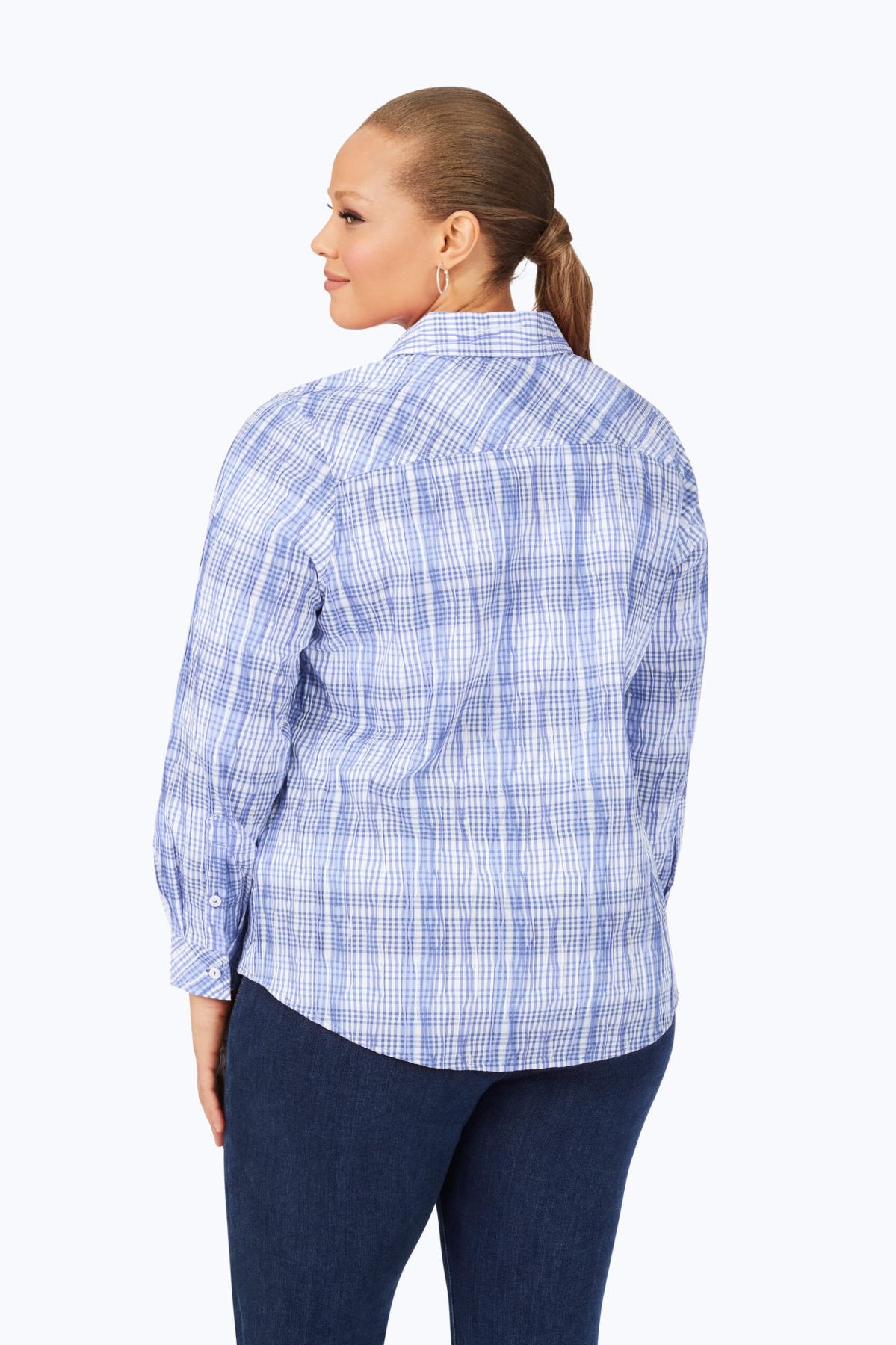 Hampton Plus Purely Plaid Crinkle Shirt