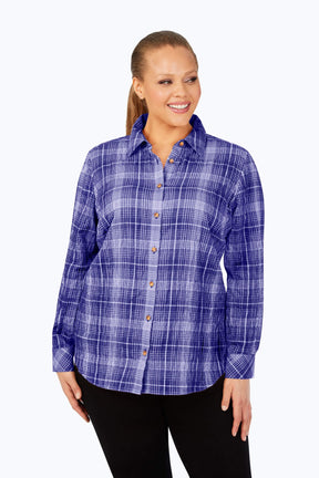 Rhea Plus Plaid Perfection Shirt