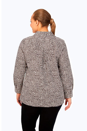 Plus Luxe Leopard No Iron Tunic