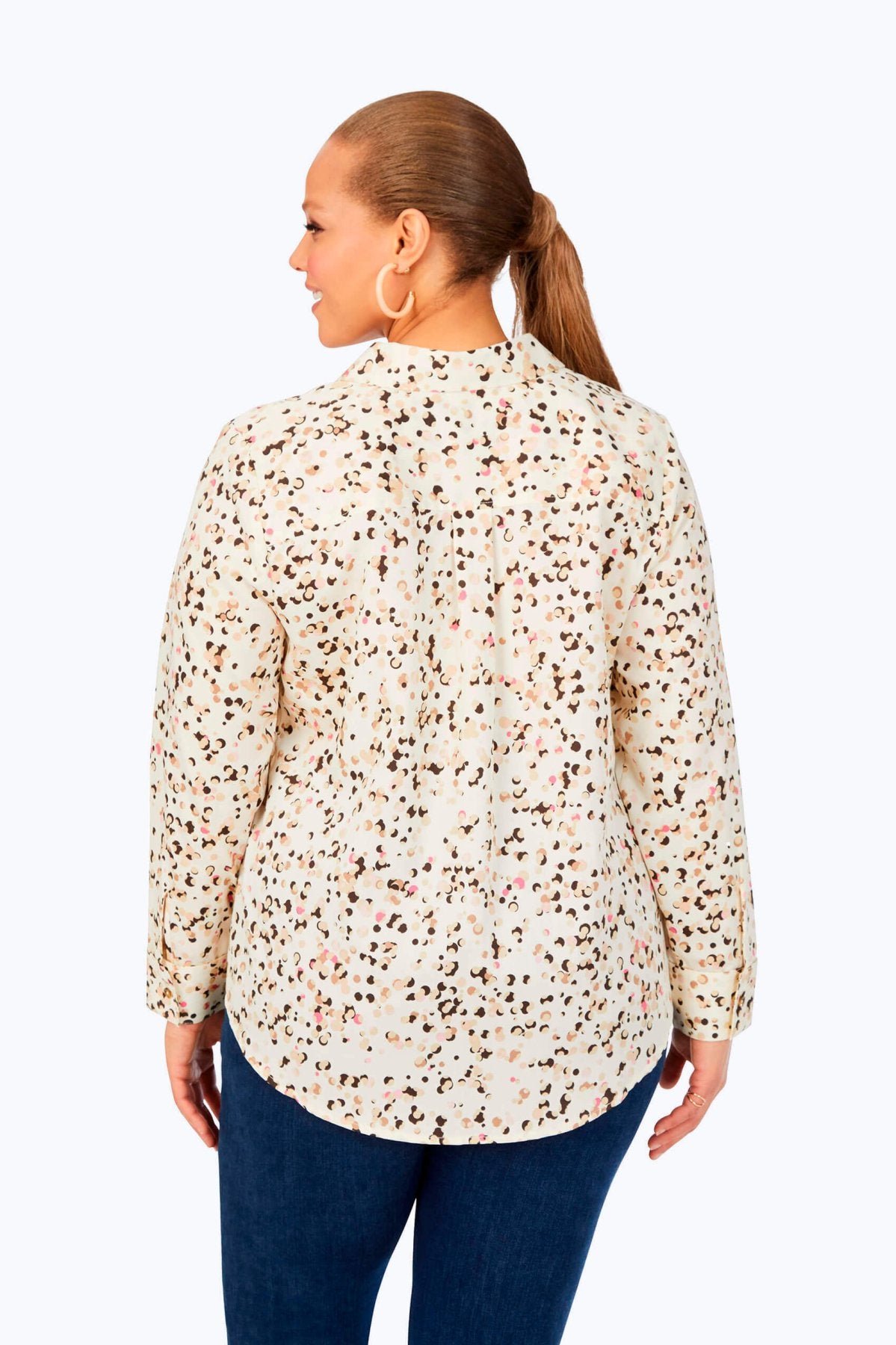 Davis Plus Non-Iron Layered Dot Shirt