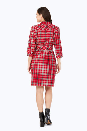 Holiday Plaid Non-Iron Dress