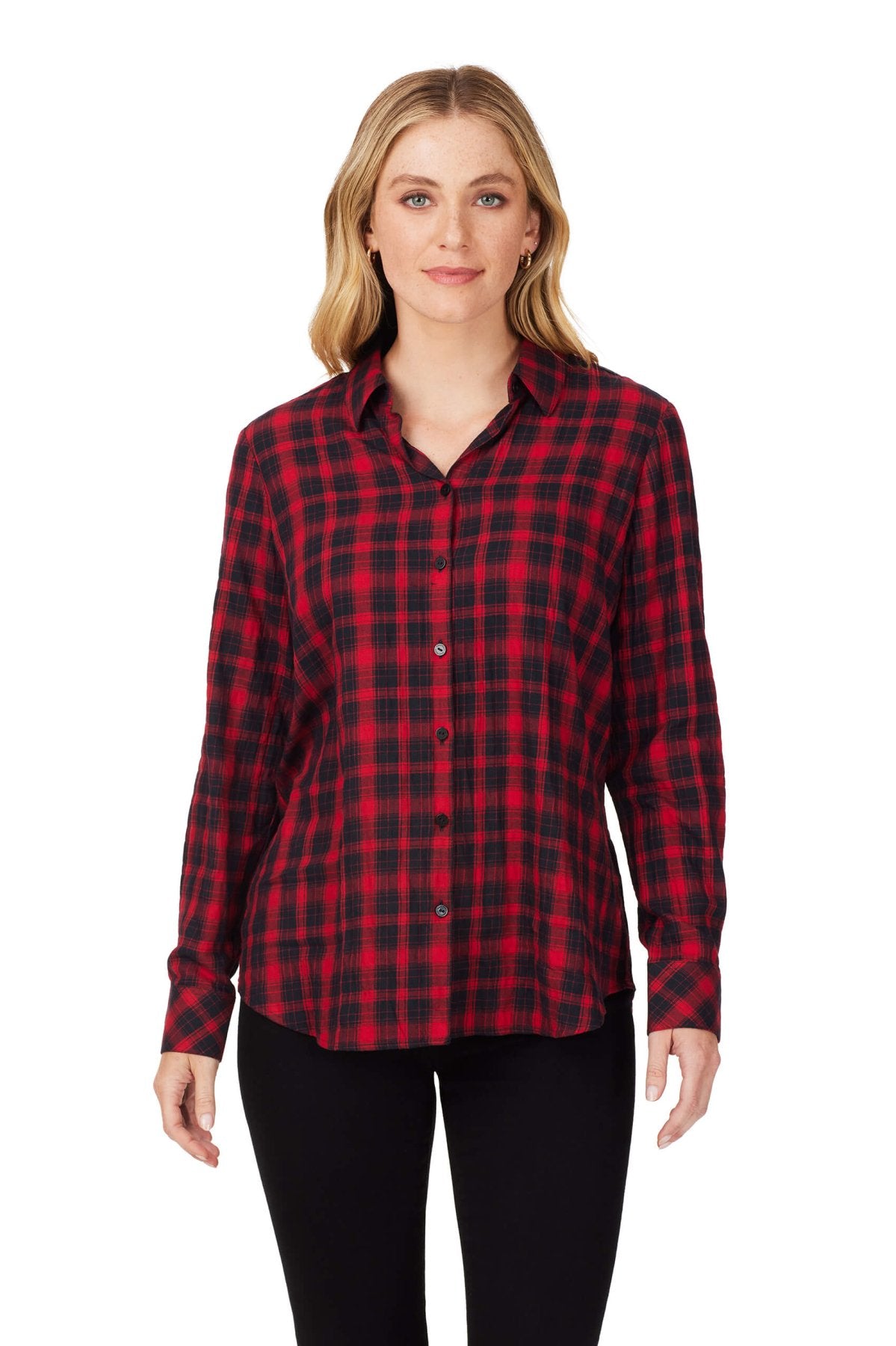 Rhea Brushed Scotch Plaid Shirt