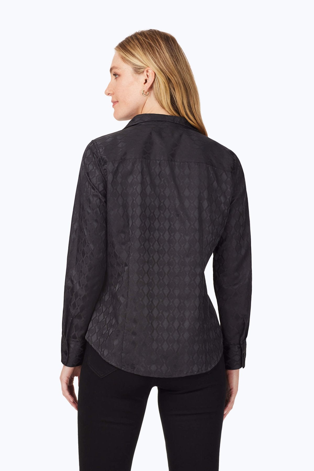 Monica Geo Jacquard Long Sleeve Shirt