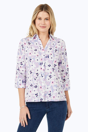 Charlotte No Iron Blush Blossoms Shirt