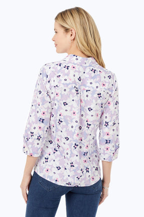 Charlotte No Iron Blush Blossoms Shirt