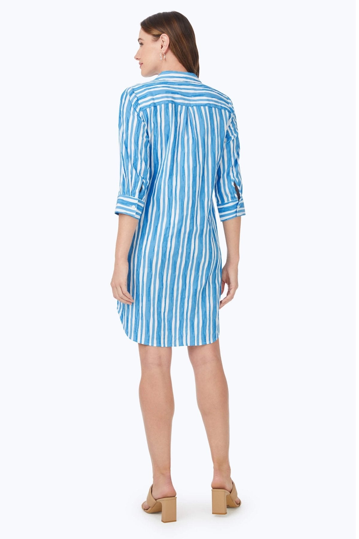 Sloane Beach Stripe Crinkle Dress