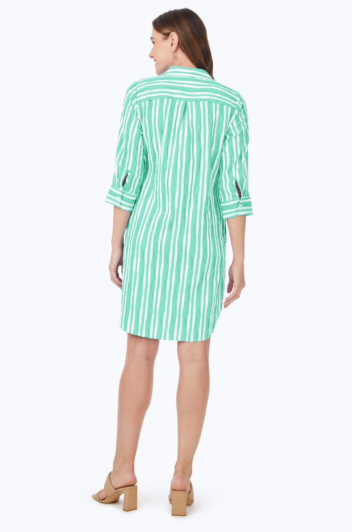 Sloane Beach Stripe Crinkle Dress