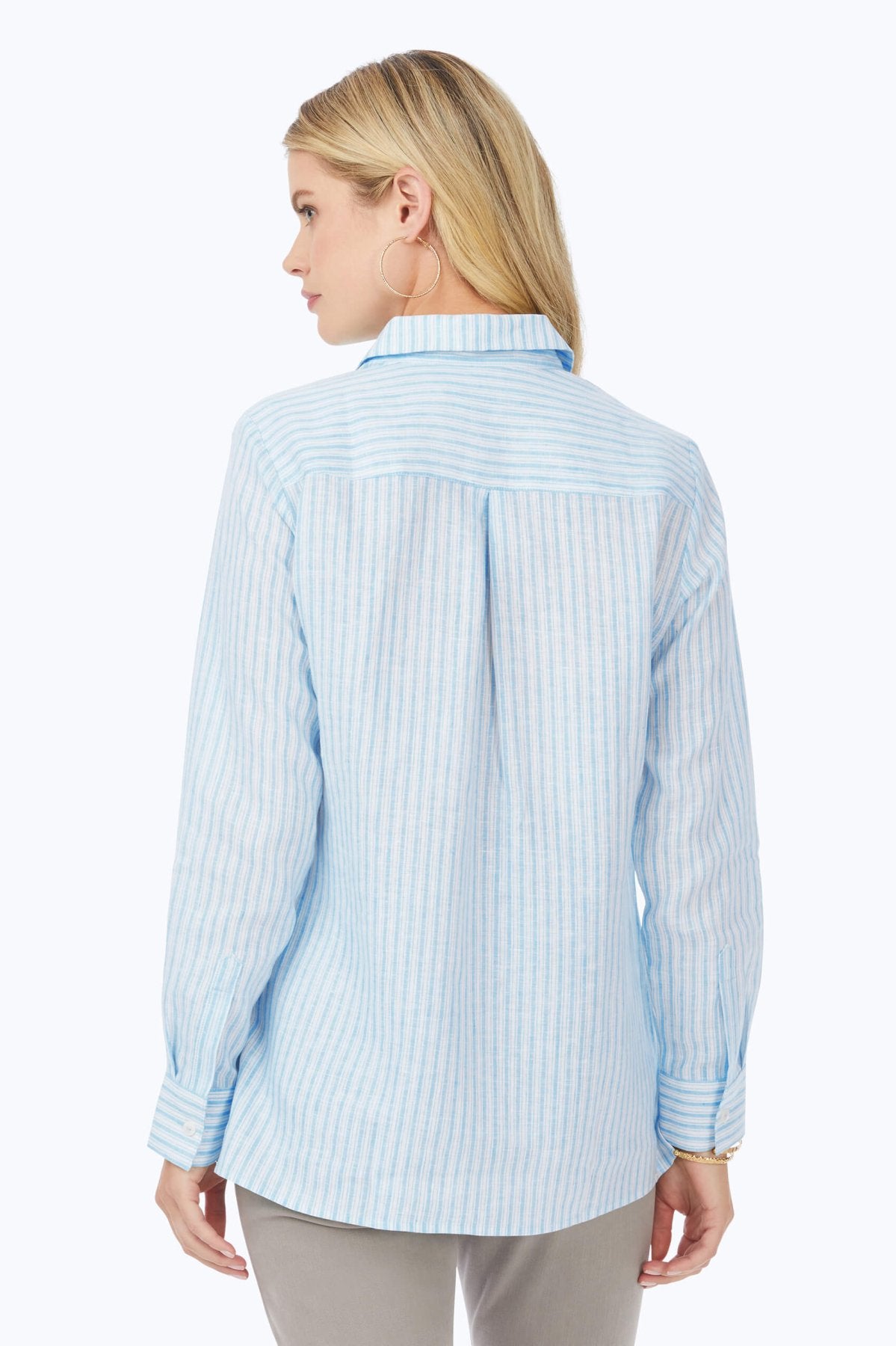 Jordan Easy Care Summer Stripe Linen Shirt