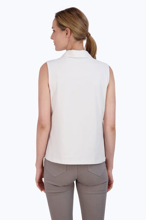 Ricki Knit-Woven Sleeveless Layering Tank