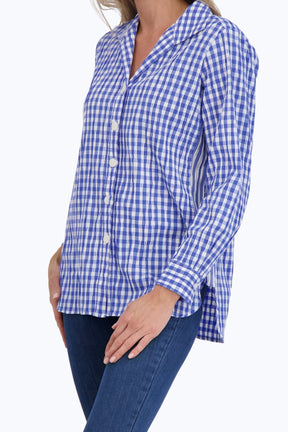 Pandora Crinkle Gingham Combo Tunic