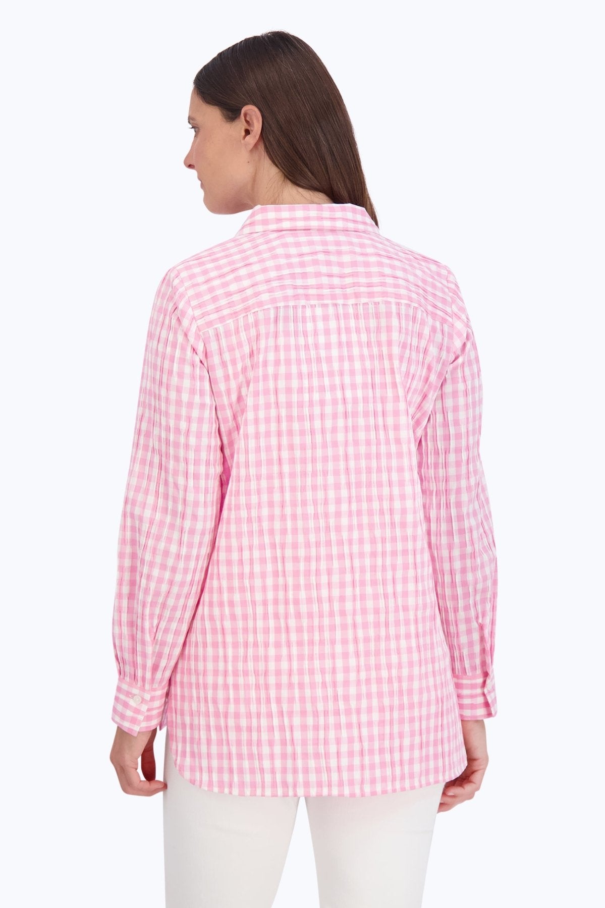 Pandora Crinkle Gingham Combo Tunic