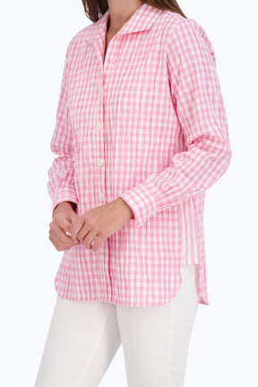 Pandora Crinkle Gingham Combo Tunic