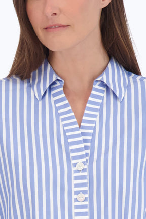 Pamela Stretch No Iron Stripe Shirt