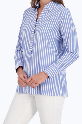 Pamela Stretch No Iron Stripe Shirt