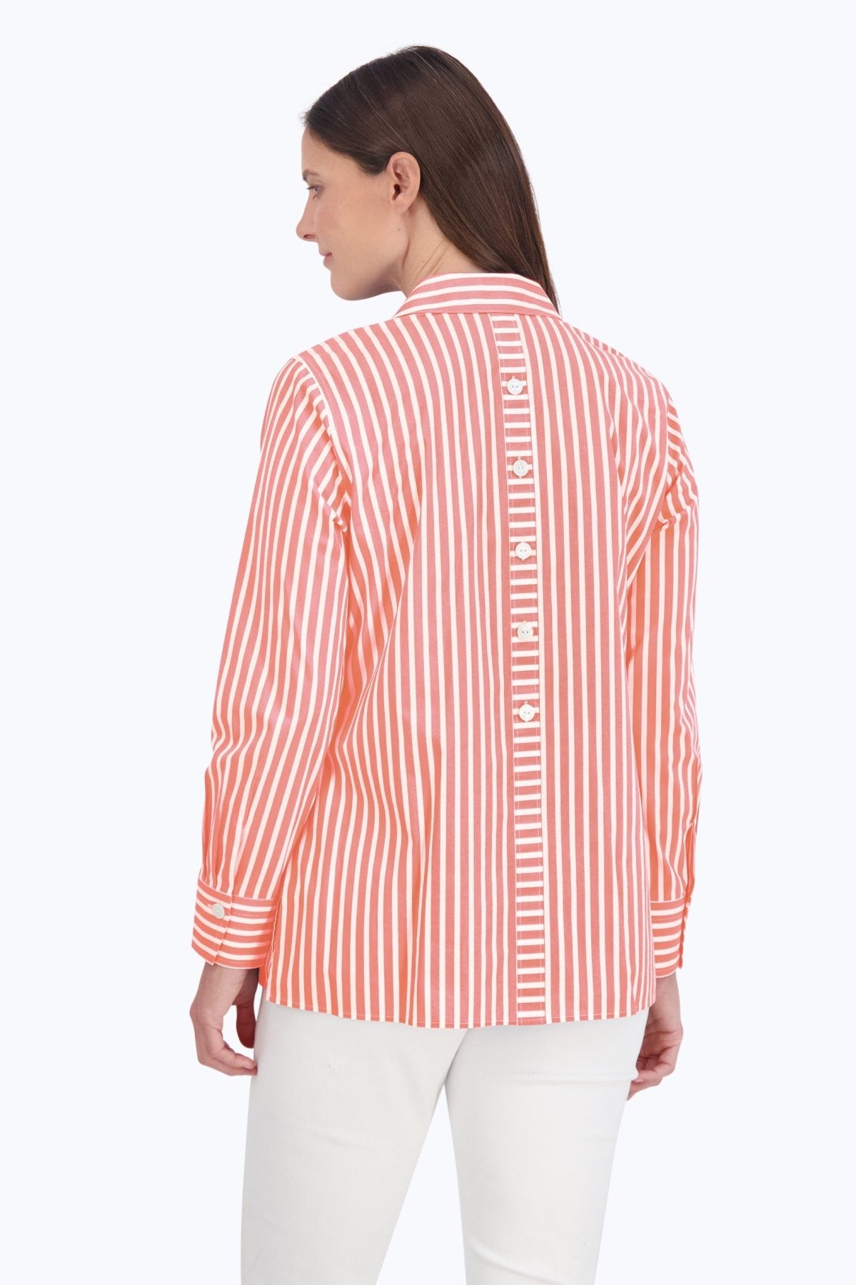 Pamela Stretch No Iron Stripe Shirt