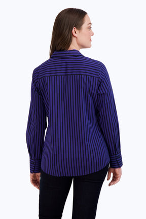 Mary Stretch No Iron Stripe Shirt