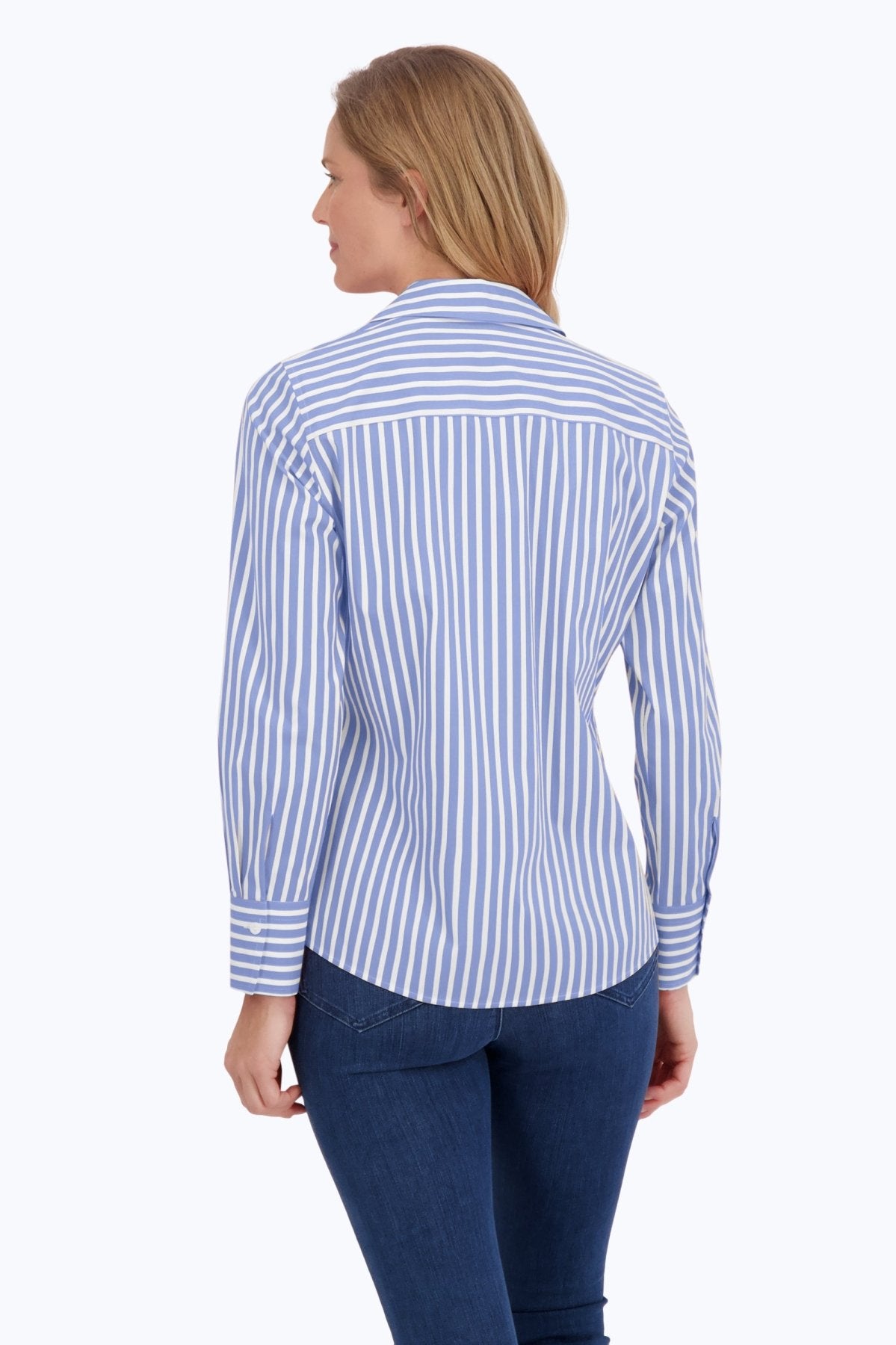 Mary Stretch No Iron Stripe Shirt