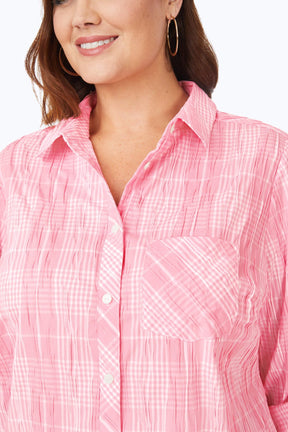 Cole Plus Beach Plaid Crinkle Shirt